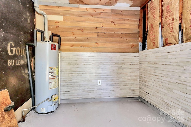 utilities featuring gas water heater