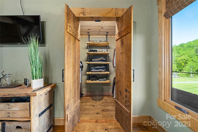 55 Maynards Way, Hendersonville, NC 28792 - spacious closet with wood finished floors