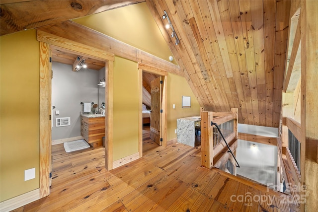 55 Maynards Way, Hendersonville, NC 28792 - additional living space with wood-type flooring, baseboards, and wood ceiling