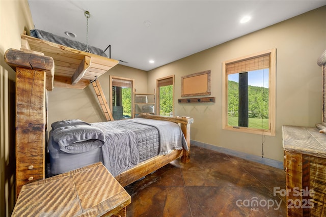 55 Maynards Way, Hendersonville, NC 28792 - bedroom featuring baseboards and recessed lighting