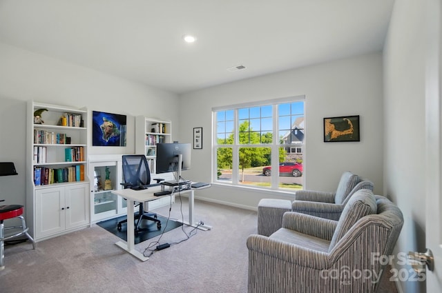 1360 Dali Blvd, Mount Holly, NC 28120 - carpeted home office with baseboards
