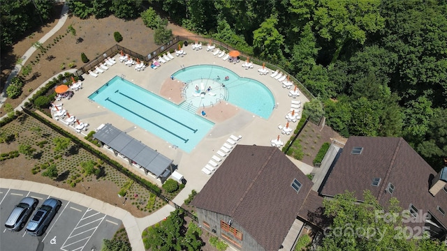 1360 Dali Blvd, Mount Holly, NC 28120 - bird's eye view of a pool area