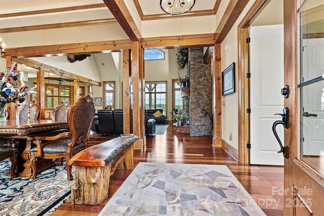 6205 Plantation Pointe Dr, Granite Falls, NC 28630 - foyer entrance featuring wood-type flooring