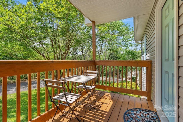 11 Louisville Pl, Asheville, NC 28806 - wooden deck with a lawn