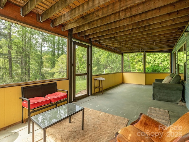 view of sunroom / solarium
