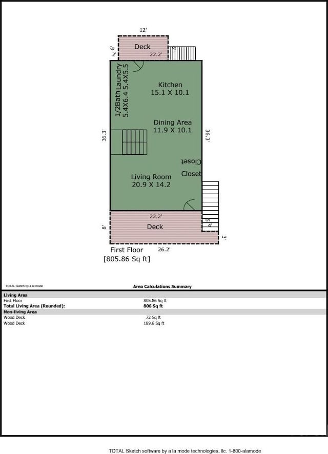 21 Bryant St, Asheville, NC 28806 - floor plan / room layout
