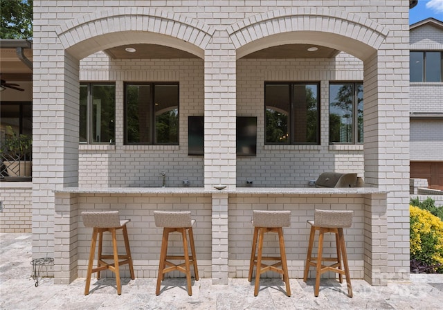 8300 Fairview Rd, Charlotte, NC 28226 - view of patio / terrace featuring an outdoor bar