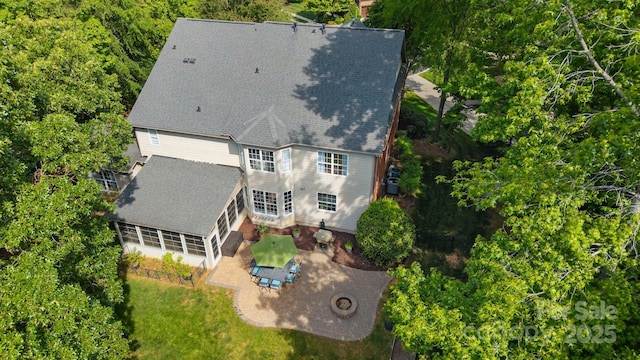1108 Longwood Ct, Matthews, NC 28104 - view from above of property
