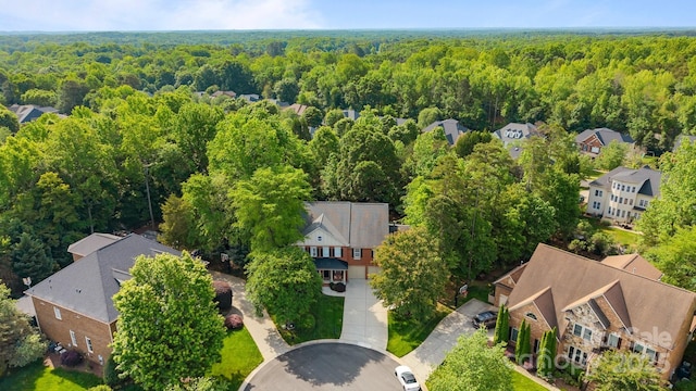 1108 Longwood Ct, Matthews, NC 28104 - aerial view of residential area with a forest