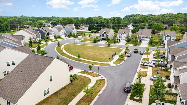 aerial perspective of suburban area