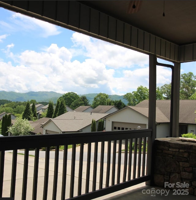 452 Kyfields, Weaverville, NC 28787 - balcony featuring a mountain view and a residential view