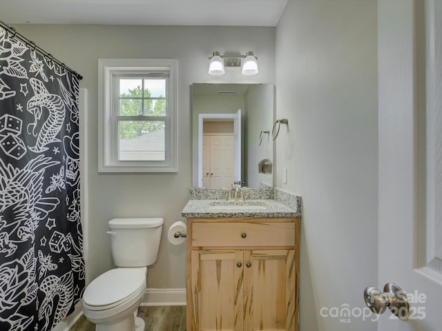 1454 King Rd, York, SC 29745 - full bathroom with toilet, vanity, and baseboards