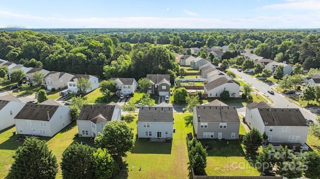 aerial view of residential area