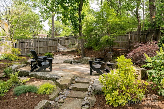 118 Macon Ave, Asheville, NC 28801 - fenced backyard featuring a patio