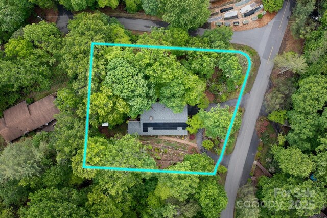 200 Allen Mountain Dr, Black Mountain, NC 28711 - aerial view of property's location featuring property boundaries highlighted
