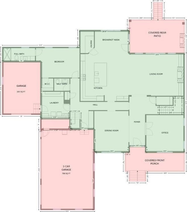 1445 Cherry Laurel Dr, Waxhaw, NC 28173 - view of property floor plan