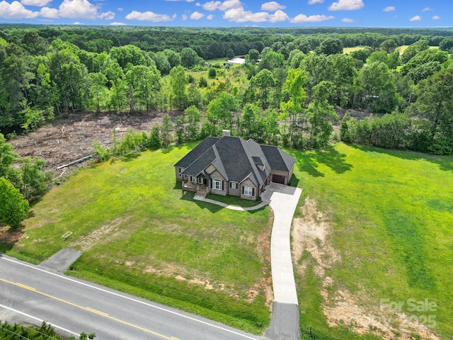 1166 Rocky River Rd, Lancaster, SC 29720 - view from above of property featuring a heavily wooded area