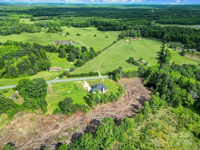 1166 Rocky River Rd, Lancaster, SC 29720 - aerial view of property and surrounding area featuring rural landscape