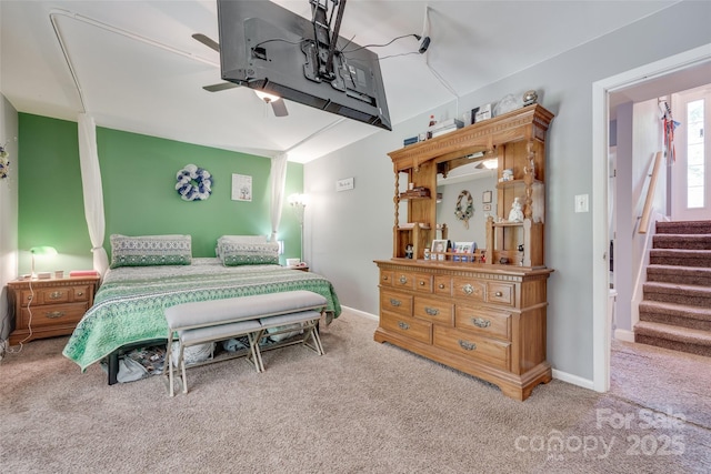 679 Fairforest Rd, Chester, SC 29706 - carpeted bedroom with baseboards and ceiling fan
