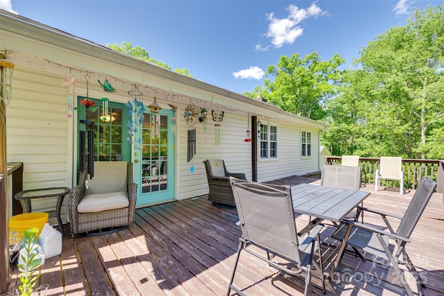 679 Fairforest Rd, Chester, SC 29706 - wooden deck featuring outdoor dining area