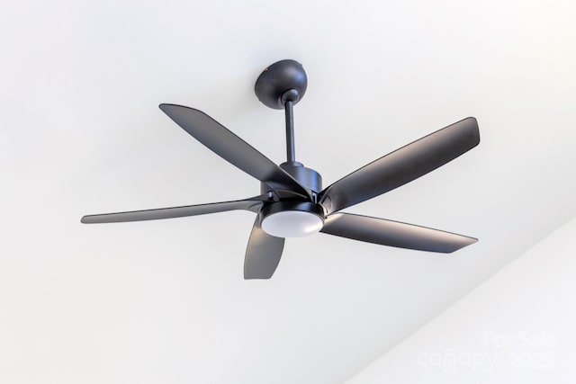 detailed view of ceiling fan