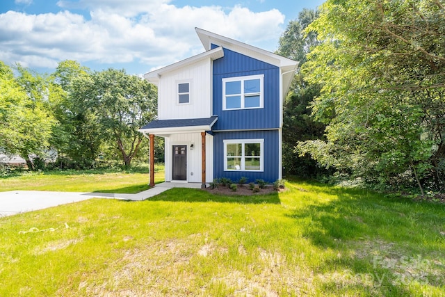413 Jose St, Shelby, NC 28150 - contemporary house featuring a front lawn