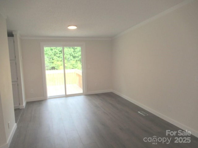 3315 Buffalo Shoals Rd, Newton, NC 28658 - unfurnished room featuring ornamental molding, wood finished floors, and baseboards