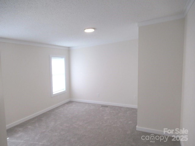 3315 Buffalo Shoals Rd, Newton, NC 28658 - spare room with carpet, ornamental molding, baseboards, and a textured ceiling
