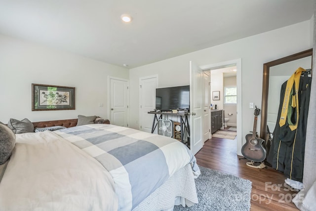 274 Old Bristol Rd, Boone, NC 28607 - bedroom with wood finished floors and ensuite bathroom
