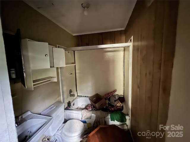 31 Conrad St, Lexington, NC 27295 - misc room with wood walls