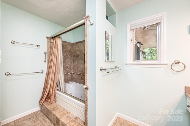 3520 4th Street Blvd NW, Hickory, NC 28601 - full bathroom with baseboards and shower / bath combination with curtain