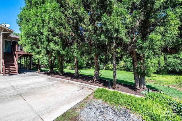 3520 4th Street Blvd NW, Hickory, NC 28601 - view of grassy yard with stairway