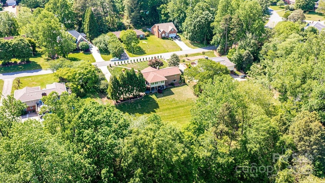 3520 4th Street Blvd NW, Hickory, NC 28601 - aerial view of property's location with nearby suburban area and a heavily wooded area