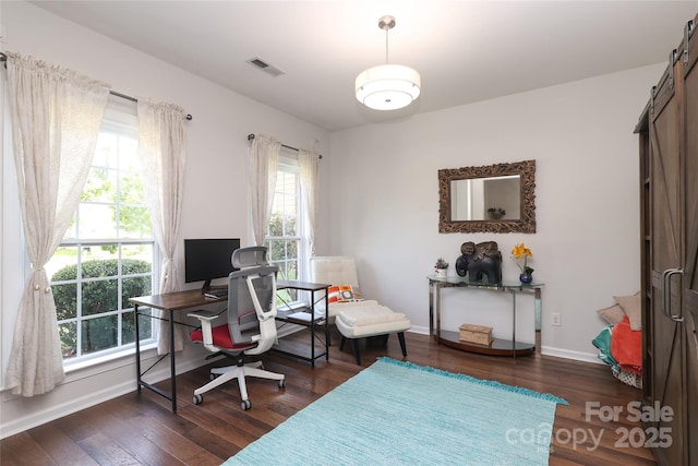 10217 Falling Leaf Dr, Concord, NC 28027 - office space featuring wood finished floors and baseboards