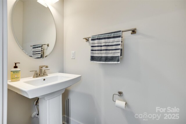 bathroom with a sink
