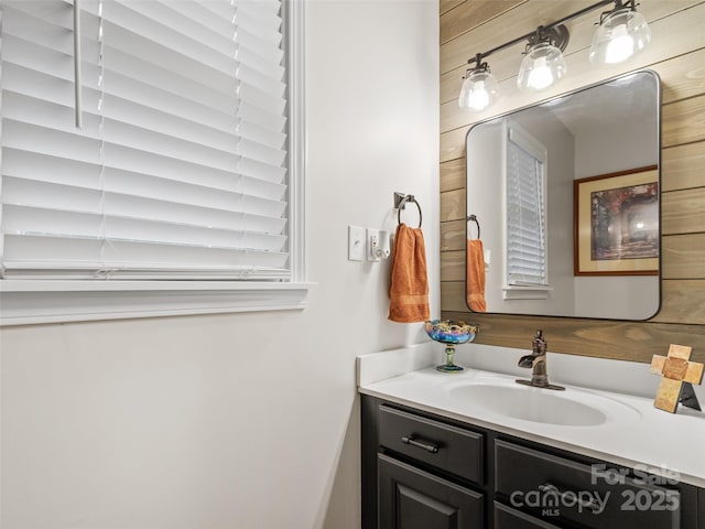 bathroom featuring vanity