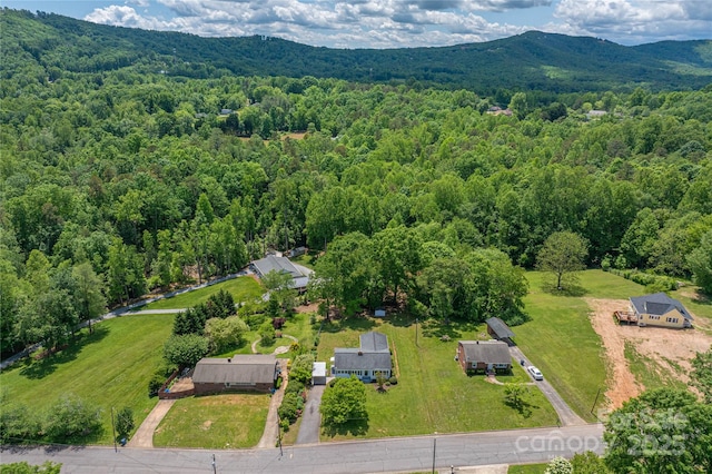 417 Mountain View Ave SE, Valdese, NC 28690 - drone / aerial view of a heavily wooded area and mountains
