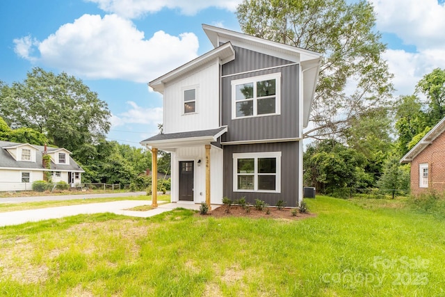 424 Airline Ave, Shelby, NC 28150 - view of front of property with a front yard and cooling unit