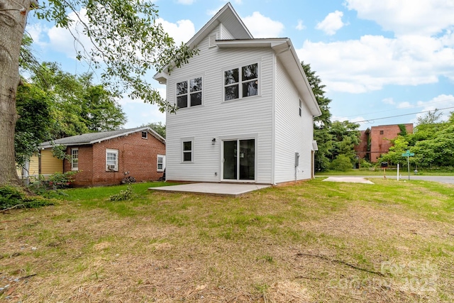 424 Airline Ave, Shelby, NC 28150 - rear view of property featuring a patio area and a lawn