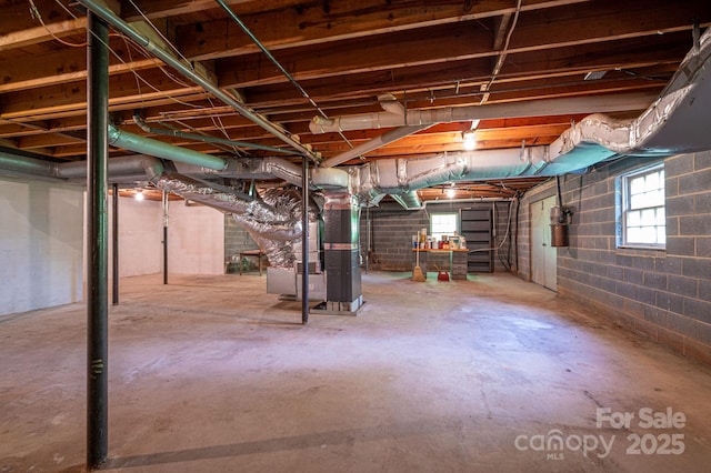 104 Ridge Dr, Stanley, NC 28164 - below grade area featuring heating unit