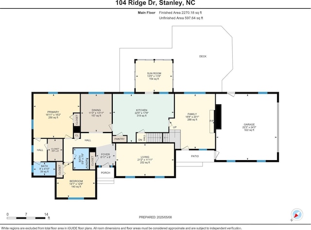 104 Ridge Dr, Stanley, NC 28164 - home floor plan