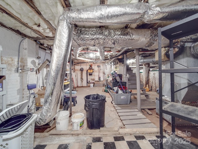 907 Edgewood Cir, Gastonia, NC 28052 - view of unfinished basement