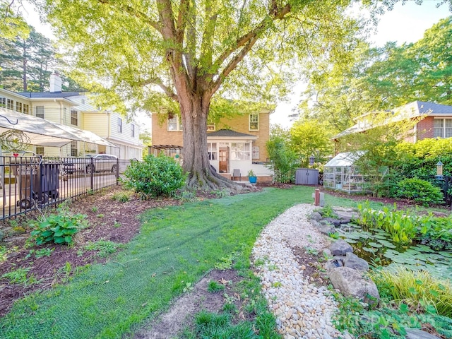 907 Edgewood Cir, Gastonia, NC 28052 - view of yard with an outdoor structure