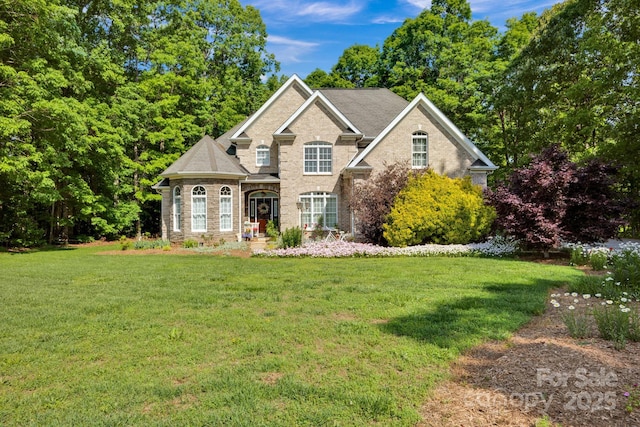3610 Providence Mill Rd, Maiden, NC 28650 - view of front of home with a front yard and brick siding