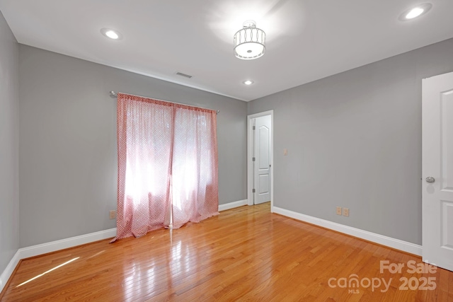 3610 Providence Mill Rd, Maiden, NC 28650 - unfurnished bedroom featuring wood finished floors, baseboards, and recessed lighting
