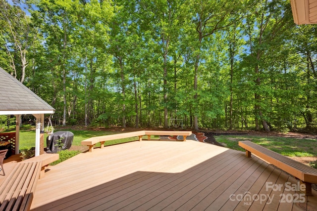 3610 Providence Mill Rd, Maiden, NC 28650 - deck featuring a gazebo