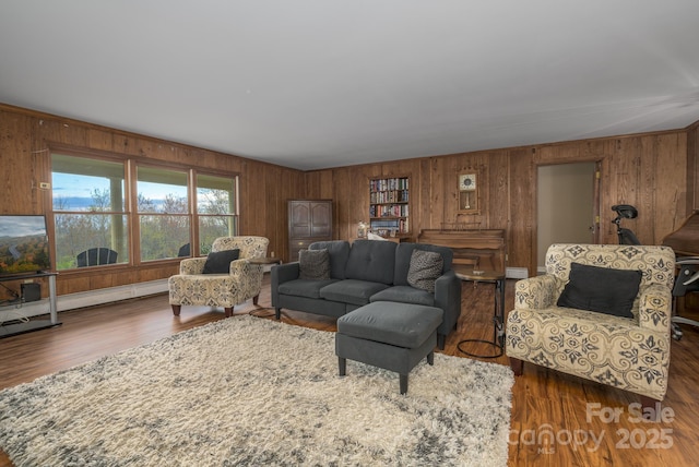 184 Buff Ridge Rd, Boone, NC 28607 - living room with wood walls and wood finished floors