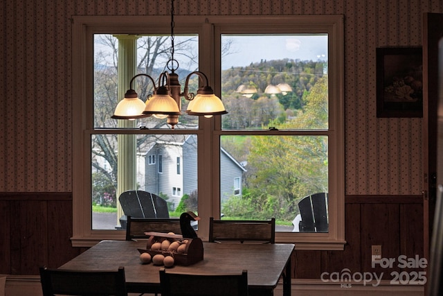 184 Buff Ridge Rd, Boone, NC 28607 - dining room featuring wallpapered walls and healthy amount of natural light