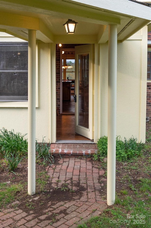 184 Buff Ridge Rd, Boone, NC 28607 - entrance to property with stucco siding