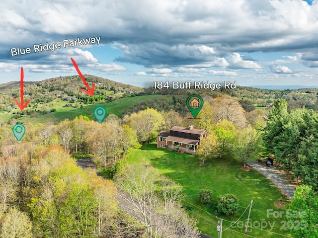 184 Buff Ridge Rd, Boone, NC 28607 - view of subject property with a heavily wooded area